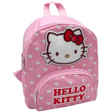 Hello Kitty 凱蒂貓 輕便後背包, 粉色愛心圖案, 粉紅色, 25 x 28 x 12cm
