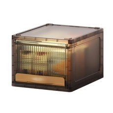 FAmILyLIFE 生活 抽屜式可掀蓋疊加耐重收納箱, 霧黑特大款, 1個