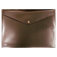 HFPWP 超聯捷 台灣製 環保無毒 防水A4鈕扣橫式文件袋 板厚0.18mm 10入, 古銅色, 1組