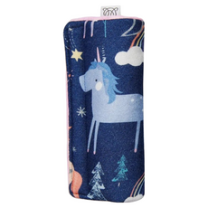 MAYLILY 竹纖推車安全帶保護套，適用於各種推車，一面竹纖維一面minky魔粒布料, 夢幻獨角獸, 1個