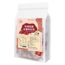 仁濟中藥 女神殿 玫瑰桂圓紅棗枸杞茶，青春美麗 幫助入睡 營養補給, 6g, 15包, 1袋