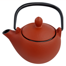 IWACHU 岩鑄 3型急須茶壺 #12627 300ml 日本製造, 艶消赤茶紅, 1個