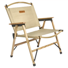 MOUNTAINHIKER 山之客 加固型克米特黑櫸 SZK28, 櫸木椅, 露營椅, 卡其色布, 1個