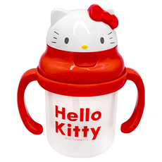 Skater 二手吸管練習杯 立體頭, Hello Kitty, 230ml, 1個