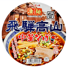 SUGOMEN 凄麵 飛騨高山醬油味碗麵 119g, 1入
