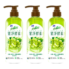 毛寶 小蘇打果淨酵素洗滌液體皂，食器蔬果用 麝香葡萄香氛, 700g, 3瓶