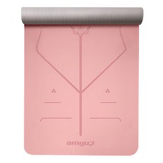 S-SportPlus+ 瑜珈墊體位線 粉色 防滑 加寬, 183 x 80cm, 1個