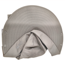 全覆式遮陽帽，多種戴法，可拆設計, 頭圍54~62cm(魔鬼氈可調), 灰色