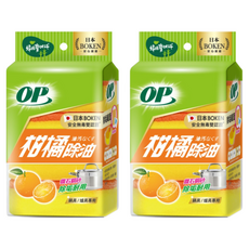 OP 柑橘除油海綿菜瓜布, 4個, 2包