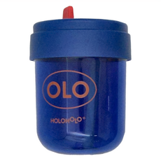 HOlOHOlO TONTON MINI 吸管杯 雙飲杯 300ml, 藍色, 1個