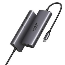 UGREEN 綠聯 六合一Type-C集線器 雙HDMI 支援8K, 高階專業版, 1個
