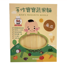 港媽私房手作 寶寶蔬果麵條 南瓜口味, 240g, 1盒