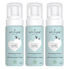 blooming belly 孕媽咪系列 摩洛哥堅果油 泡沫洗面乳 可增強皮膚結構 質地細緻 易於清潔 低過敏性 不含化學添加物, 150ml, 3瓶