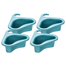 天鵝造型多功能瀝水籃 藍色 PP材質, 26 x 23 x 8cm, 4個