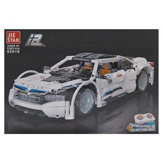 JIE STAR 杰星玩具 機械跑車 JS92016 8歲以上 1263片, 白色, 1盒