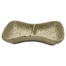 danica STUDIO Heirloom 雙格石陶醬料碟 香草灰, 1個