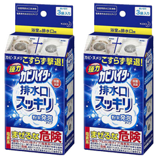 Kao 花王 Haiter 浴廁排水口強力去黴清潔粉, 3袋入, 2盒, 40g