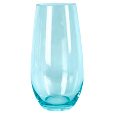 éclat 匠心花藝 現代簡約時尚晶透花瓶, 清澈水藍