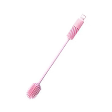 HYDY 刷具, 特殊矽膠刷頭設計，360度清潔零死角，耐熱攝氏140度，食品級矽膠材質，不含雙酚A, 玫瑰粉, 1支