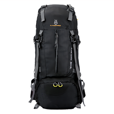 Flamehorse 火焰馬 60L 登山包 尼龍材質 雙肩背包, 黑色, 63 x 30 x 18cm