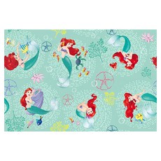YAXELL DISNEY 卡通午餐墊, 美人魚 綠色, S(90 x 60cm), 1個
