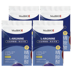 MedBIO 美百優 左旋精胺酸+海馬萃取膠囊 500mg 30顆, 4包