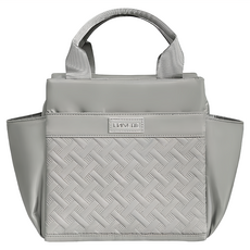 SUNORO 大容量加厚鋁箔 25 x 17.5 x 24cm 手提便當保溫袋, 1個, 灰色