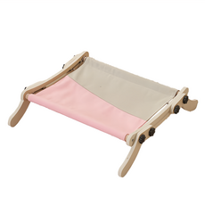 懸掛式貓吊床 實木兩用, 47 x 49 x 12cm, 粉灰色, 1個