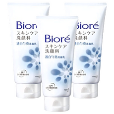Biore 蜜妮 台灣公司貨 透白勻亮洗面乳, 100g, 3件