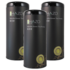 HAZO 綠茶粉 Formosa Green Tea Powder, 保留完整綠茶風味, 100g, 1罐, 3罐