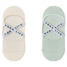 NICOFUN 愛定做 交叉彈力帶止滑襪 夏薄款 女襪 FYK24YOGA02 40g 2雙