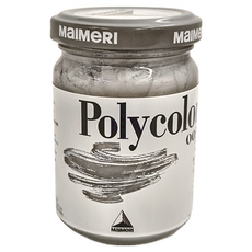 MaIMeRI 美利 POLYCOLOR 重稠壓克力顏料 MA-1220003 003 金屬色 SILVER 銀色 140ml, 1色