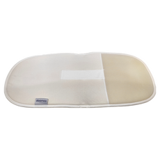 doomoo 嬰兒安全環抱睡窩床墊 白底灰邊 95%有機棉, 69 x 30cm, 1個