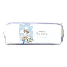 TOY STORY 玩具總動員 返校日皮革長方筆袋 18.5公分*5.5公分*6.5公分, 玩具總動員紫, 1個