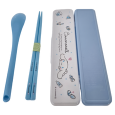 Skater 銀離子兒童餐具湯匙筷子組, 湯匙 + 筷子, 大耳狗, 1組