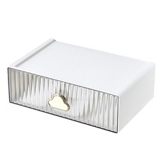 雲朵桌面收納盒, BH150, 白色, 20*30*10cm, 1層