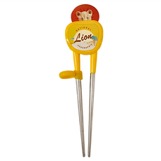 NATIONAL GEOGRAPHIC KiDS 不鏽鋼學習筷 左右手, 1組, Lion