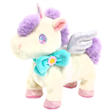 Mother garden 家家酒 玩偶 一起去散步, 20cm, 白色獨角獸 白色, 1個