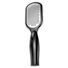 AHOYE 不鏽鋼磨腳皮器, 59g, 輕鬆去除老廢角質，人體工學握柄設計，附收納蓋, 1個裝, 1個