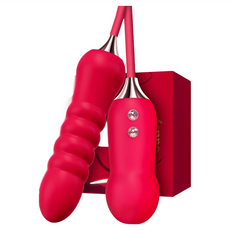 KISTOY Cathy 凱西 吸吮 + 衝擊 女用自慰器, 紅色, 1個