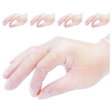 一次性免接觸TPE防疫手套 100入/盒 防水防油 高韌性不易損毀, L, 5盒