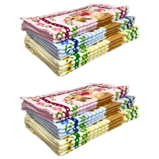 DASING 達興 臻品 毛巾 棉紗 12條 33cm x 76cm 台灣製, 花園熊印花, 2組