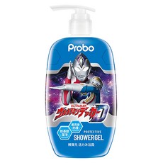 Probo 博寶兒 ULTRAMAN 活力沐浴露, 胺基酸潔淨, 黑燕麥防護, 500ml, 1瓶