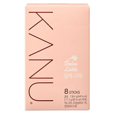 KANU 煉乳拿鐵咖啡 隨時隨地享受 順口不苦澀 隨身小包裝, 17.3g, 8條, 1盒