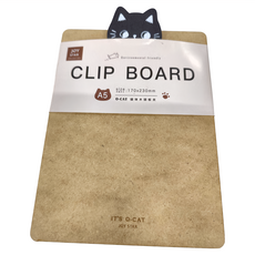 JOY STAR O-Cat 貓咪板夾 A5尺寸, 原木, 1個