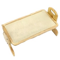 DoggyMan 犬貓用高質感木製立式可調餐飲桌 M 可調高度 保護脊椎, 1個, 木色