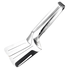 蕉蕉購物 304不鏽鋼鏟夾 顏色隨機 煎炒夾多功能 廚房好幫手 食品級材質 安全耐用, 1個