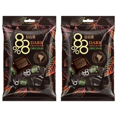甘百世 88% 黑巧克力，精選頂級可可原豆研磨，香氣濃郁，甘烈香醇, 70g, 2袋