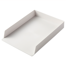 FAmILyLIFE 生活 桌面抽屜式多功能自由堆疊文件文具收納盒系列 A4收納款, 米白色, YG-067-W, 1層