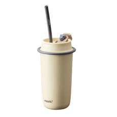 mosh Latte 保溫隨行杯 象牙白色, 480ml, 1個